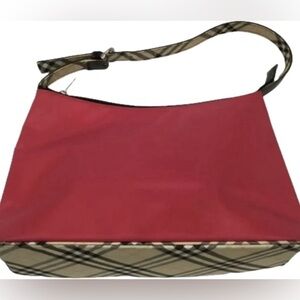 Burberry: Authentic nova check Burberry Blue label bag